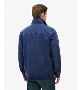 Superdry Merchant Military överskjorta marinblå