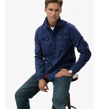 Superdry Merchant Military överskjorta marinblå