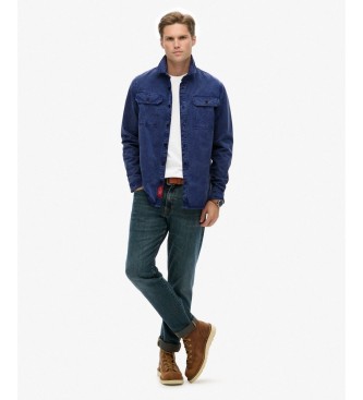 Superdry Merchant Military överskjorta marinblå