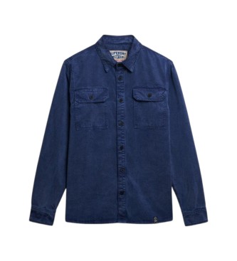 Superdry Merchant Military överskjorta marinblå