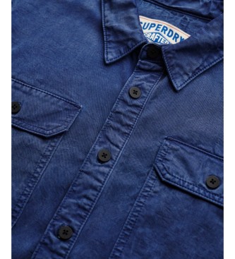Superdry Merchant Military överskjorta marinblå