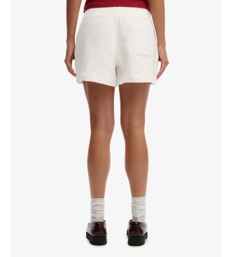 Superdry Short Studios gebroken wit