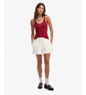 Superdry Short Studios gebroken wit