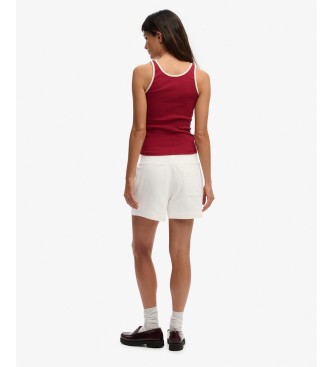 Superdry Short Studios gebroken wit