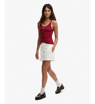 Superdry Short Studios gebroken wit