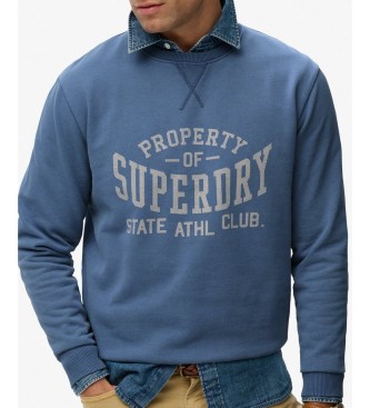 Superdry Blauwe Athletic Essential sweater