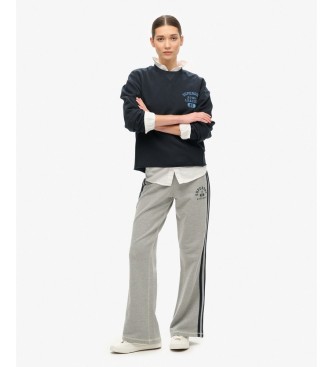 Superdry Navy Athletic Loose Crop Sweatshirt