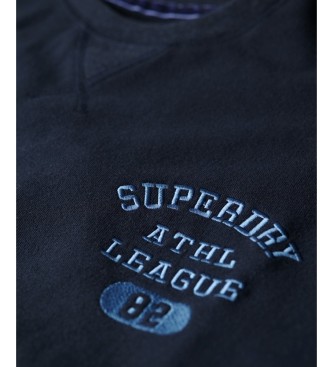 Superdry Navy Athletic Loose Crop Sweatshirt