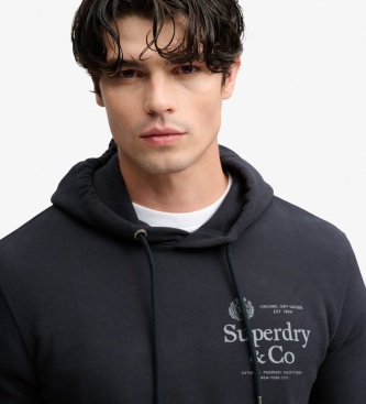 Superdry 1954 Company Relaxed Navy Hoodie