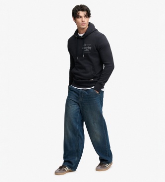 Superdry 1954 Company Relaxed Navy Hoodie