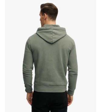 Superdry Sudadera con capucha Athletic Emboss verde oliva