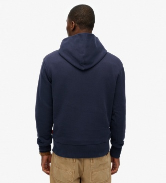 Superdry Sweat à capuche Code Core Sport marine