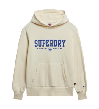 Superdry Sweat à capuche Code Core Sport beige