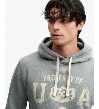 Superdry Pulover s kapuco ESS siv