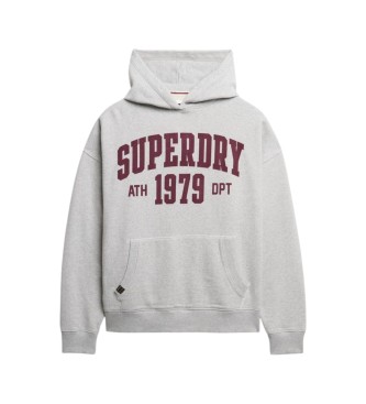 Superdry Sweat à capuche ESS Relaxed gris