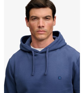 Superdry Sudadera con capucha Essential Logo azul