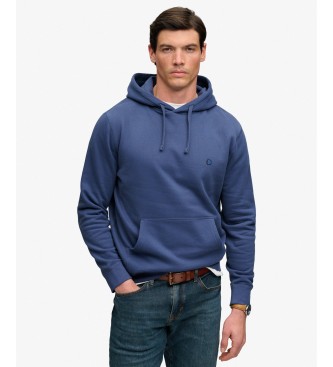 Superdry Sudadera con capucha Essential Logo azul