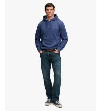 Superdry Sudadera con capucha Essential Logo azul