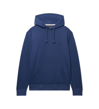 Superdry Sudadera con capucha Essential Logo azul