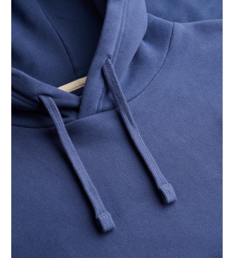 Superdry Sudadera con capucha Essential Logo azul