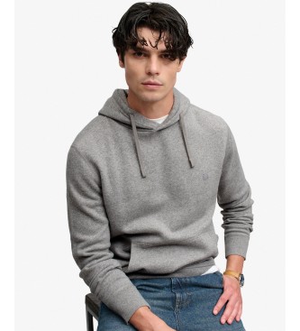 Superdry Bluza z kapturem Essential Logo szara