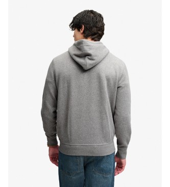 Superdry Bluza z kapturem Essential Logo szara