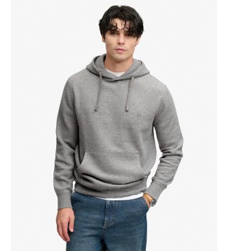 Superdry Bluza z kapturem Essential Logo szara
