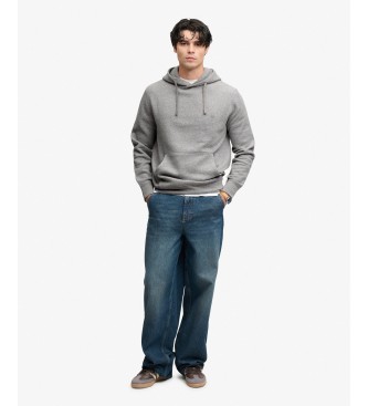Superdry Bluza z kapturem Essential Logo szara