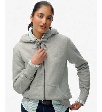 Superdry Essential Logo Hoodie in Grey
