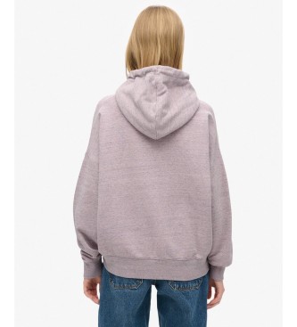 Superdry Essential Logo Overdyed pink hoodie
