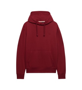 Superdry Bluza z kapturem Essential Logo czerwona