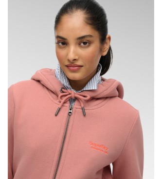 Superdry Pink Essential Logo hoodie