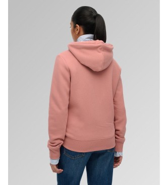 Superdry Pink Essential Logo hoodie