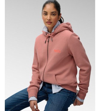 Superdry Pink Essential Logo hoodie