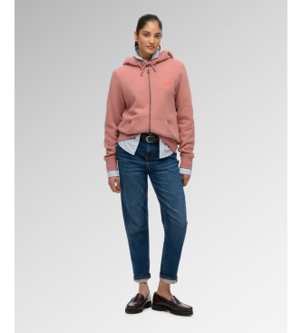 Superdry Pink Essential Logo hoodie