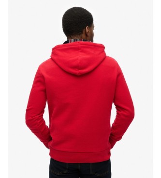 Superdry Flyers Script Red Hoodie