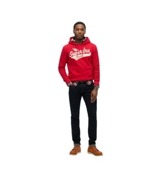 Superdry Flyers Script Red Hoodie