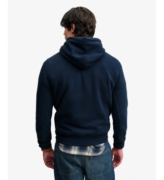 Superdry Bluza z kapturem Heritage Relaxed, granatowa