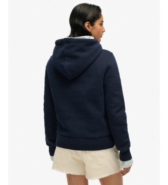 Superdry Sweat à capuche High Flyers bleu marine