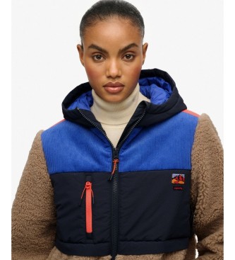 Superdry Gray Hooded Fleece Jacket