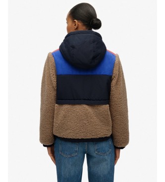 Superdry Gray Hooded Fleece Jacket