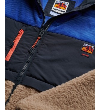 Superdry Gray Hooded Fleece Jacket