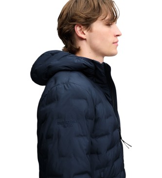 Superdry Giacca con cappuccio Hooded Heat Weld Padded blu navy