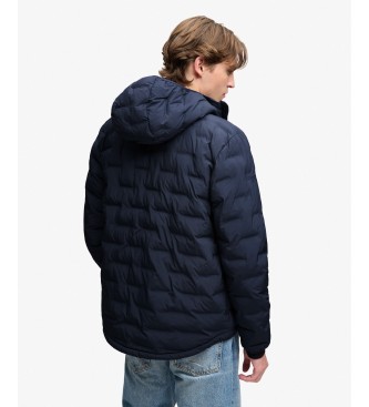 Superdry Giacca con cappuccio Hooded Heat Weld Padded blu navy