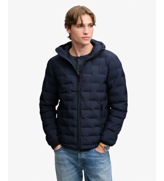 Superdry Giacca con cappuccio Hooded Heat Weld Padded blu navy
