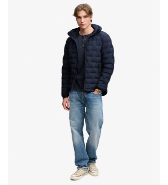Superdry Giacca con cappuccio Hooded Heat Weld Padded blu navy