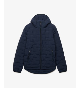 Superdry Giacca con cappuccio Hooded Heat Weld Padded blu navy