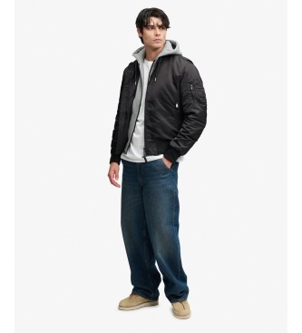 Superdry Blouson à capuche MA1 noir