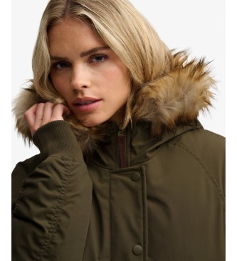 Superdry Grüne MA1 Steppjacke mit Kapuze