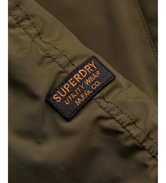 Superdry Grüne MA1 Steppjacke mit Kapuze